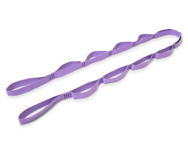 12-Loop Strap for Stretching for Yoga, Pilates, Physical Therapy, Dance, and Gymnastics - Purple